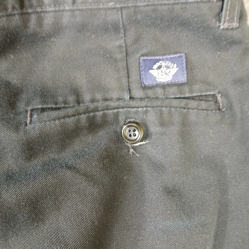 Dockers Khakis Pants Mens W38 L29 Black‎ Cotton Straight Leg 405818159